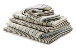 Lichte Badstof Gestreept, Kleur Gestreept, Badhanddoek -Interio Winkel lichte badstof gestreept 2