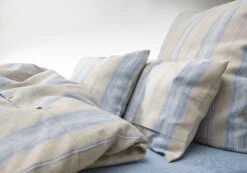 Linnen Gestreept Kussensloop, Blauwe Streep, 40 × 40 Cm -Interio Winkel linnen gestreept kussensloop 4