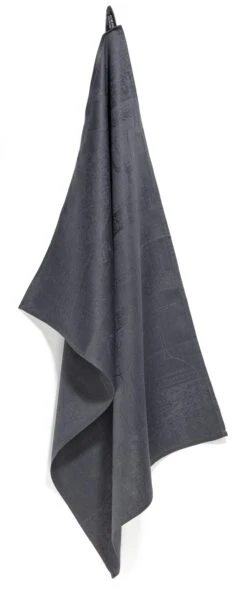 Linnen Jacquard Glasdoek, Leigrijs