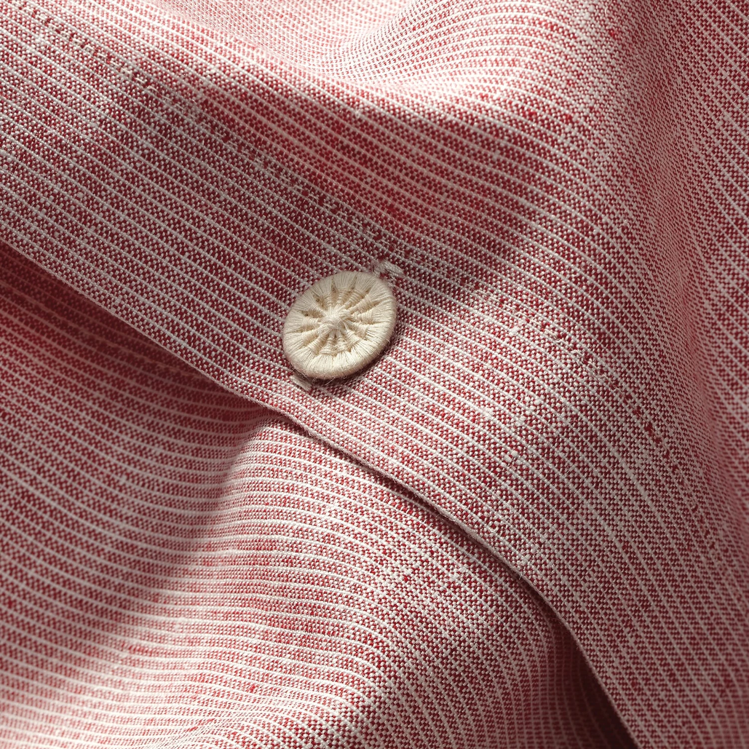 Linnen Kussensloop, Rood-Wit, 40 × 78 Cm 4 Linnen Kussensloop, Rood-Wit, 40 × 78 Cm - Afbeelding 2