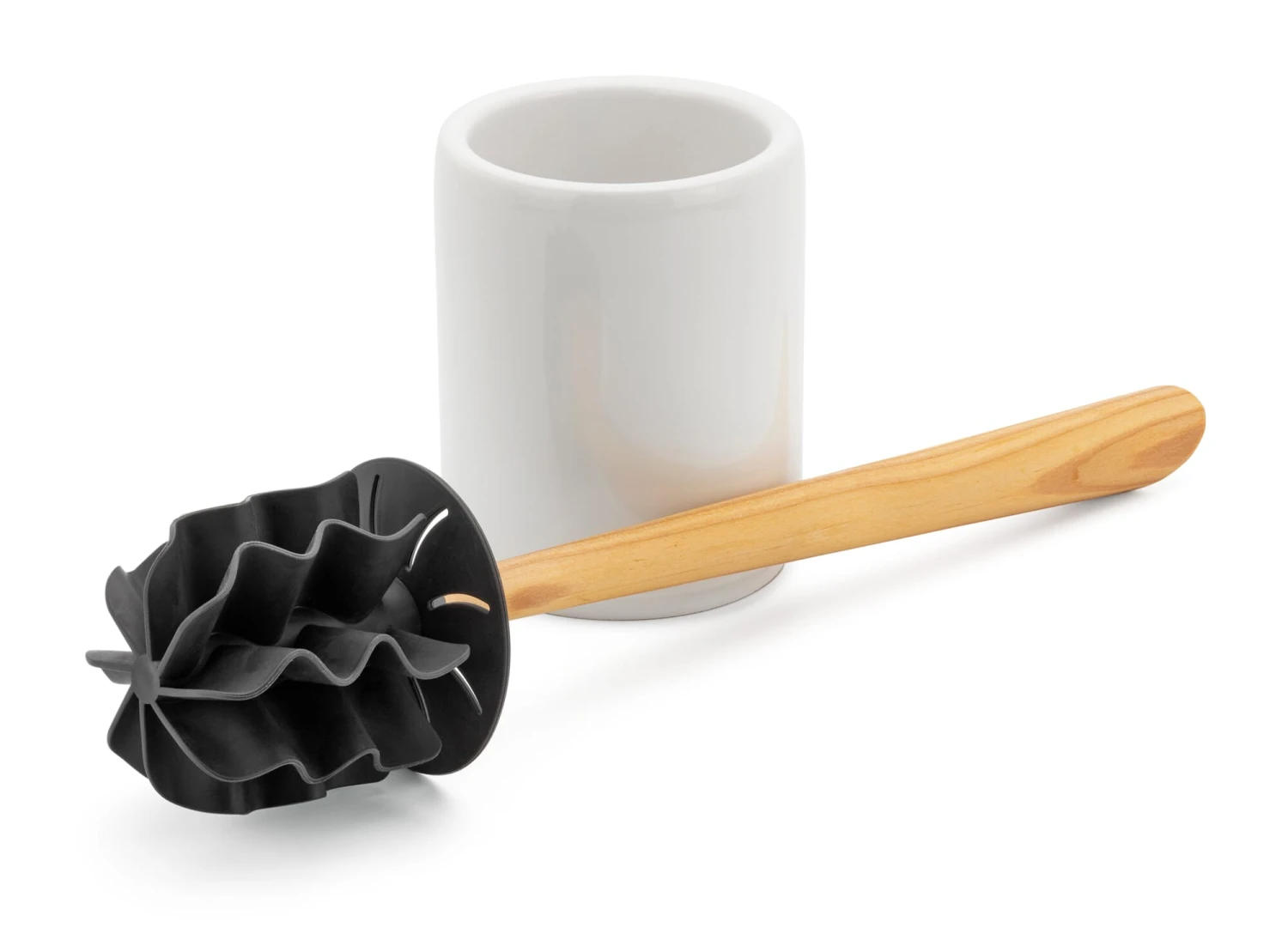 Loowy Toiletborstel Zonder Haren, Wit 3 Loowy Toiletborstel Zonder Haren, Wit