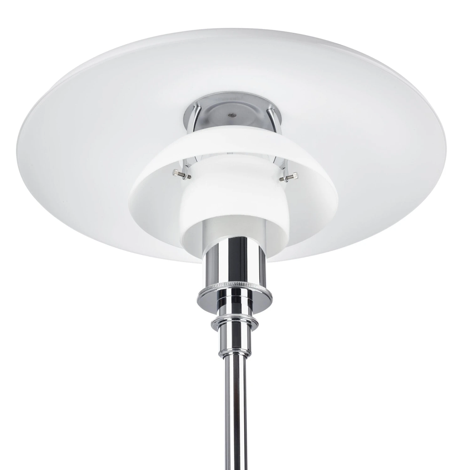 Louis Poulsen Vloerlamp Opaal Glas PH 3½-2½, Verchroomd 5 Louis Poulsen Vloerlamp Opaal Glas PH 3½-2½, Verchroomd - Afbeelding 3