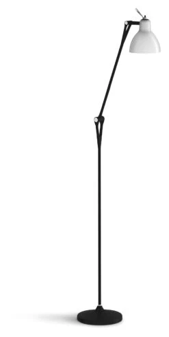 Luxueuze Vloerlamp, Mat Zwart