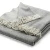 Merino Wol Deken, Wit-grijs -Interio Winkel merino wol deken