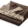 Merino Wol Deken, Beige-Braun -Interio Winkel merino wol deken 3