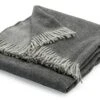 Merino Wol Deken, Donkergrijs-lichtgrijs 1 Merino Wol Deken, Donkergrijs-lichtgrijs -Interio Winkel merino wol deken 6