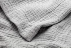 Mousseline Katoenen Deken, Grijs -Interio Winkel mousseline katoenen deken 1