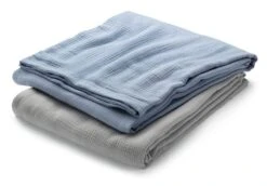 Mousseline Katoenen Deken, Grijs -Interio Winkel mousseline katoenen deken 2