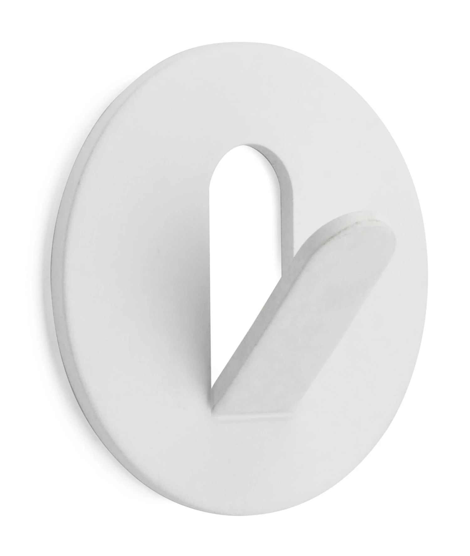 Muurhaken Lijn En Stip, Rond, Wit 4 Muurhaken Lijn En Stip, Rond, Wit - Afbeelding 2