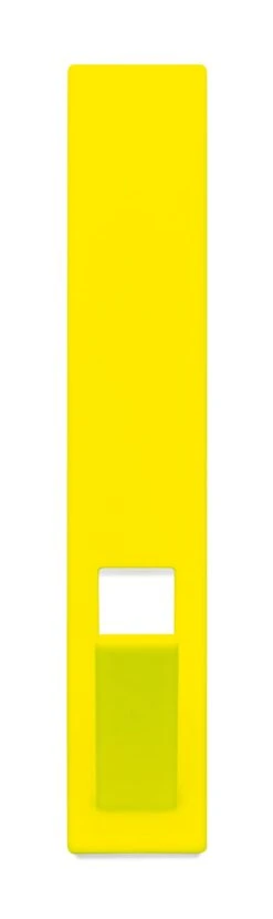 Muurhaken Lijn En Stip, Vierkant, Neon Geel