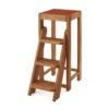 Opstapkruk Massief Hout, Kersenboom -Interio Winkel opstapkruk massief hout 3