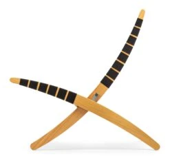 Opvouwbare Fauteuil Eikenhout, Zwart -Interio Winkel opvouwbare fauteuil eikenhout 2