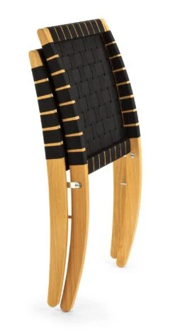 Opvouwbare Fauteuil Eikenhout, Zwart -Interio Winkel opvouwbare fauteuil eikenhout 3