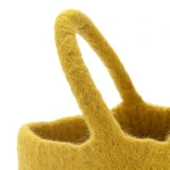 Paasmandje Vilt, Geel -Interio Winkel paasmandje vilt 1