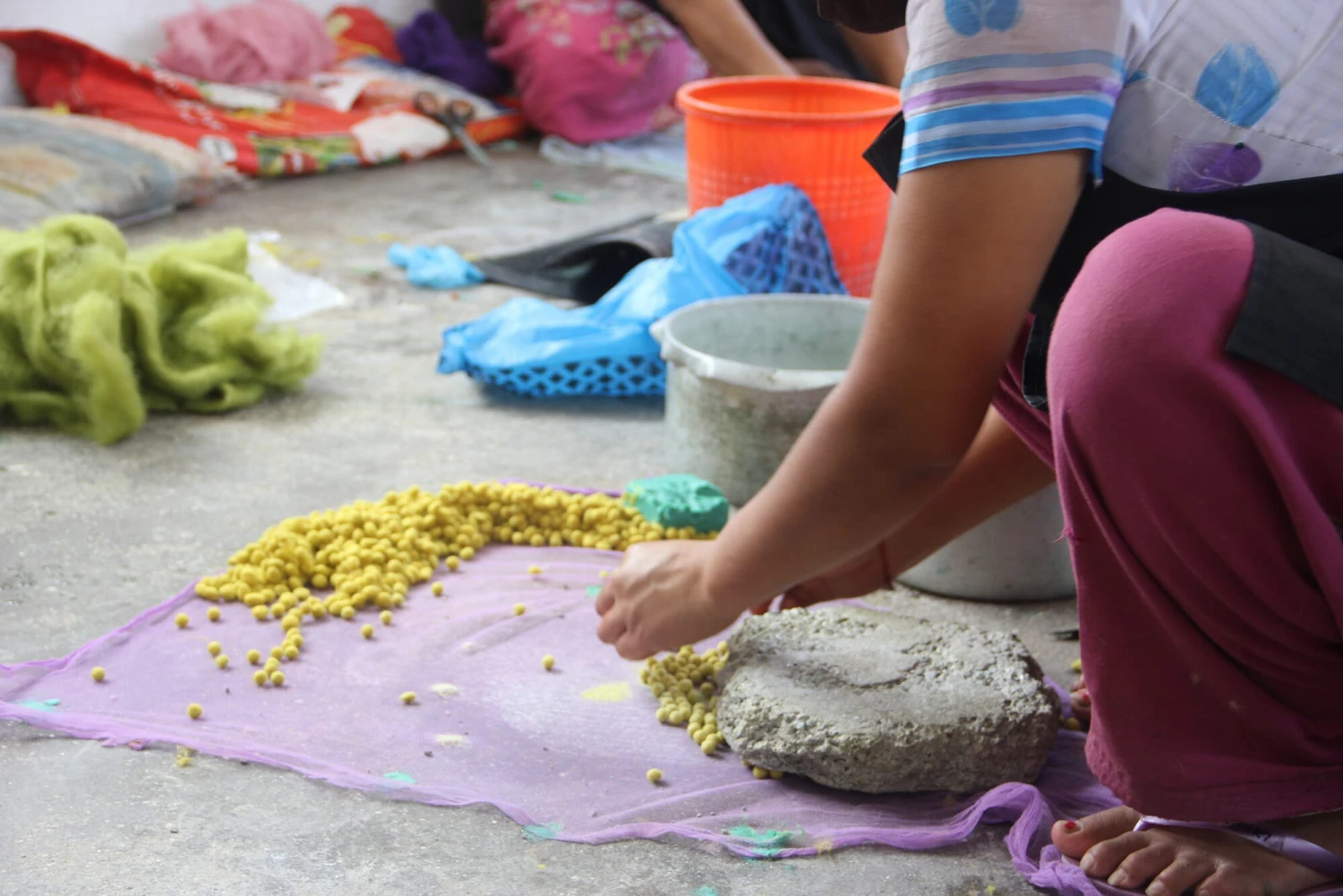 Paasmandje Vilt, Groen 12 Paasmandje Vilt, Groen - Afbeelding 10