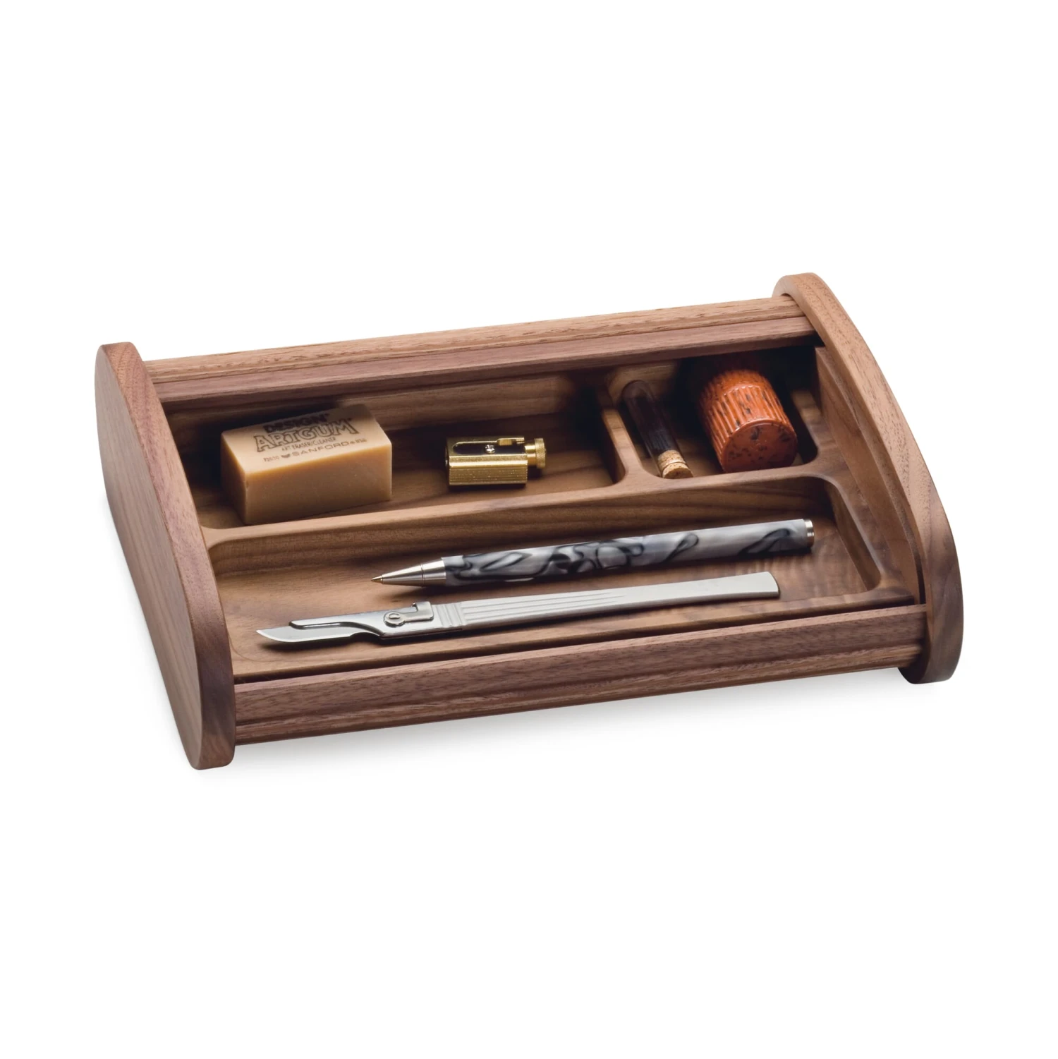 Pennenbakje Walnoot 4 Pennenbakje Walnoot - Afbeelding 2