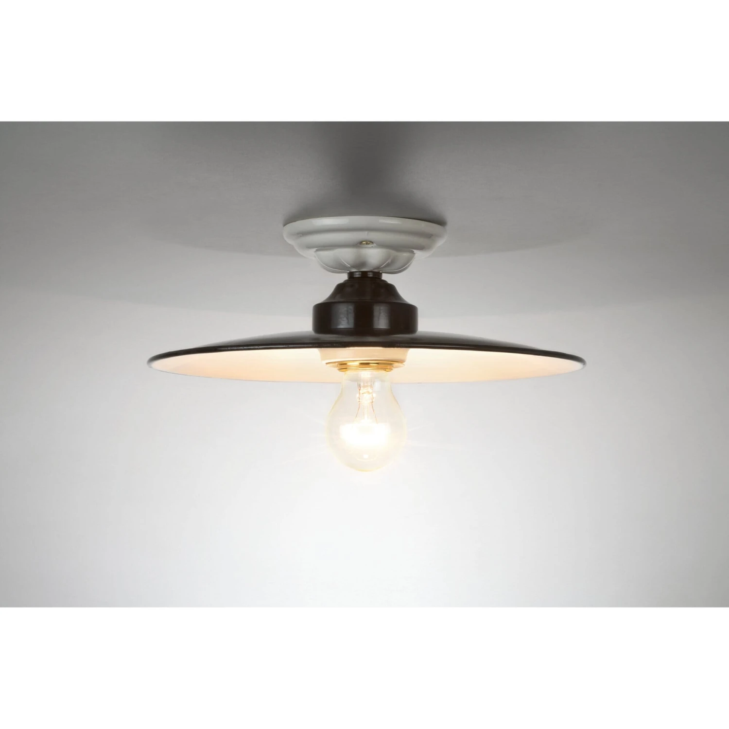 Plafondlamp Email En Keramiek 4 Plafondlamp Email En Keramiek - Afbeelding 2