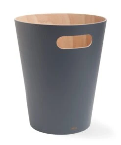 Umbra Prullenbak Woodrow, Grijs -Interio Winkel prullenbak woodrow 4