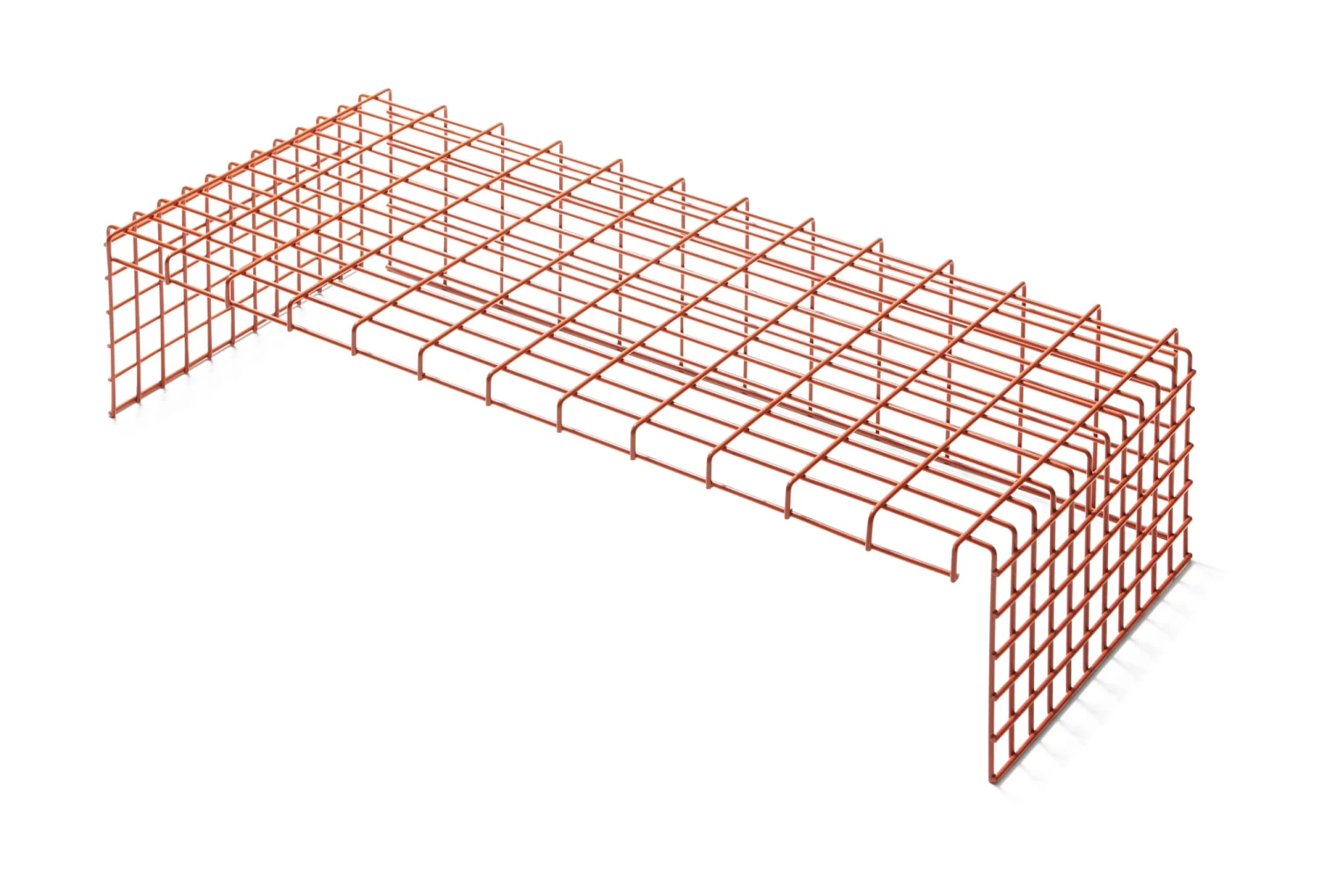 Roostermand Gesloten Container DS, RAL 2001 Roodoranje 4 Roostermand Gesloten Container DS, RAL 2001 Roodoranje - Afbeelding 2
