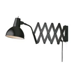 Schaar Wandlamp, Zwart