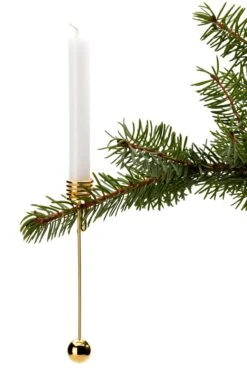 Slingerkandelaar Veerstaal, Verguld