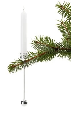 Slingerkandelaar Veerstaal, Verzilverd