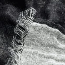 Sprei Linnen Doubleface, Zwart En Wit -Interio Winkel sprei linnen doubleface 2