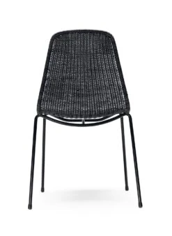 Stoel Basket, Zwart / Donkergrijs