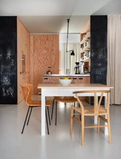 Stoel C603, Zwart / Natuur -Interio Winkel stoel c603 9