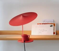 Tafel- En Klemlamp W153 Île, Red -Interio Winkel tafel klemlamp w153 ile 4