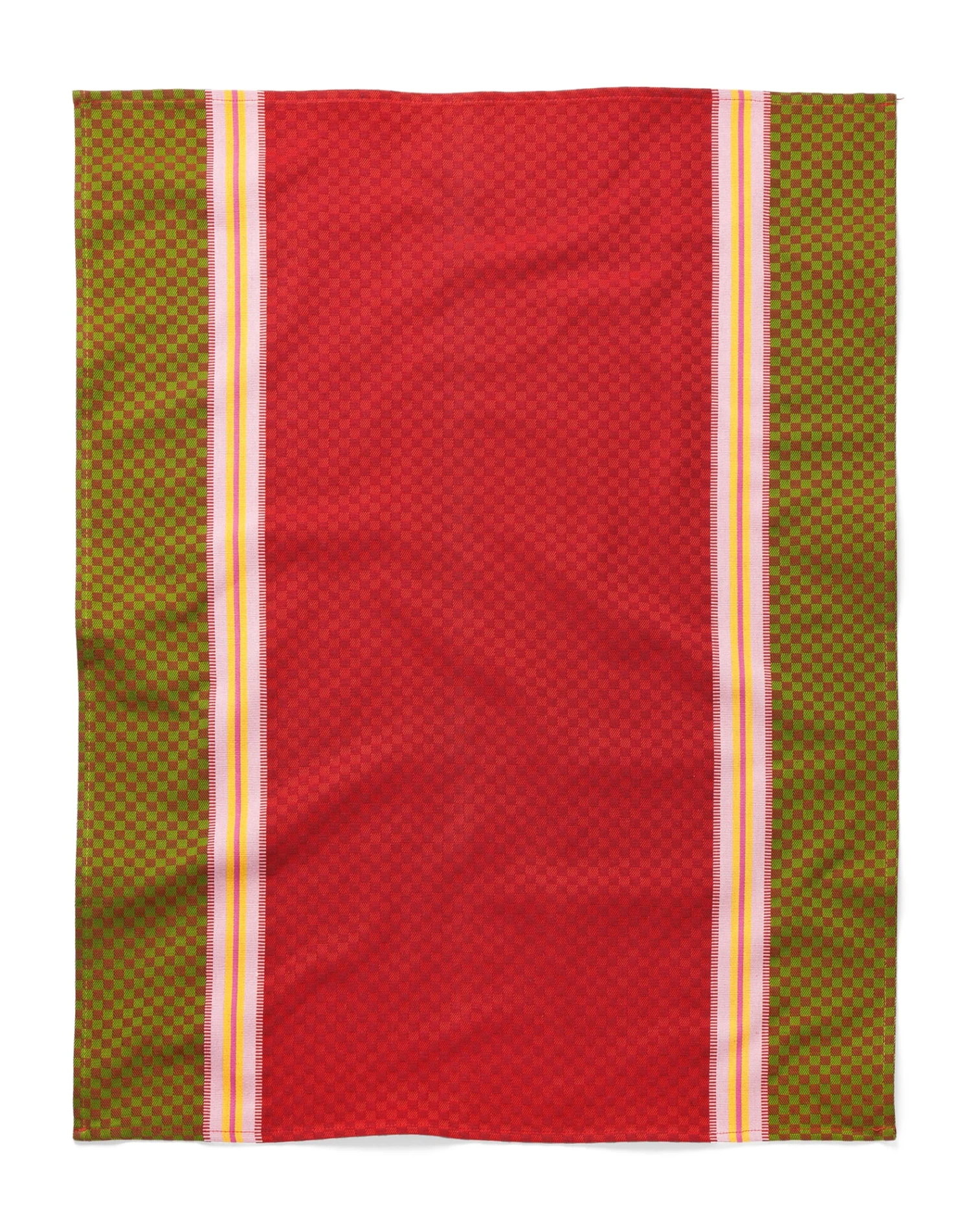 Theedoek Controle, Rood / Groen 4 Theedoek Controle, Rood / Groen - Afbeelding 2