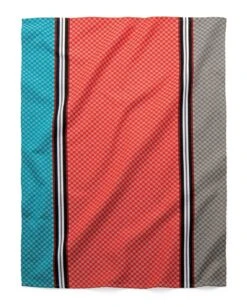 Theedoek Controle, Koraal / Blauw -Interio Winkel theedoek controle 15