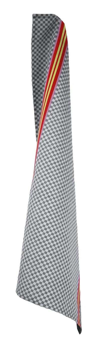 Theedoek Controle, Zwart / Grijs 3 Theedoek Controle, Zwart / Grijs