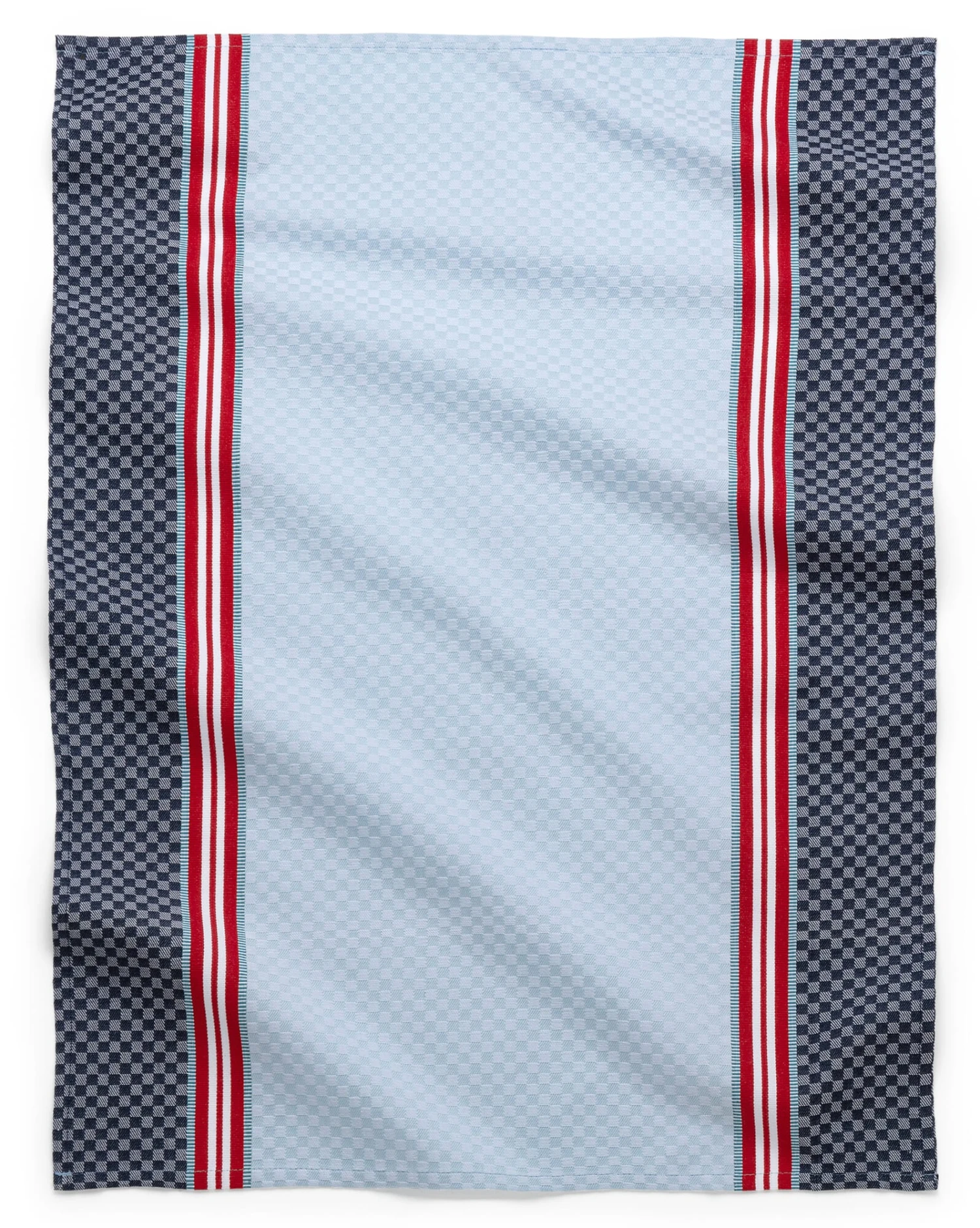 Theedoek Controle, Blauw / Rood 4 Theedoek Controle, Blauw / Rood - Afbeelding 2