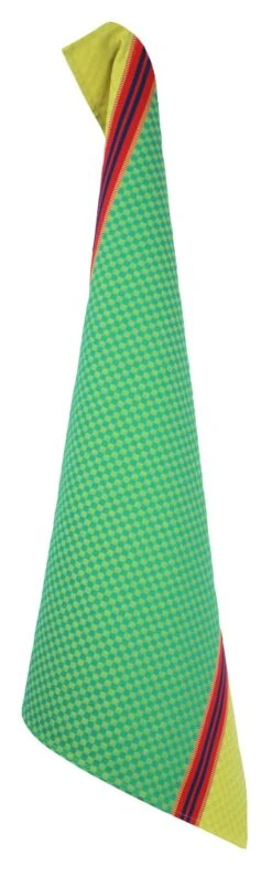 Theedoek Controle, Geel / Groen