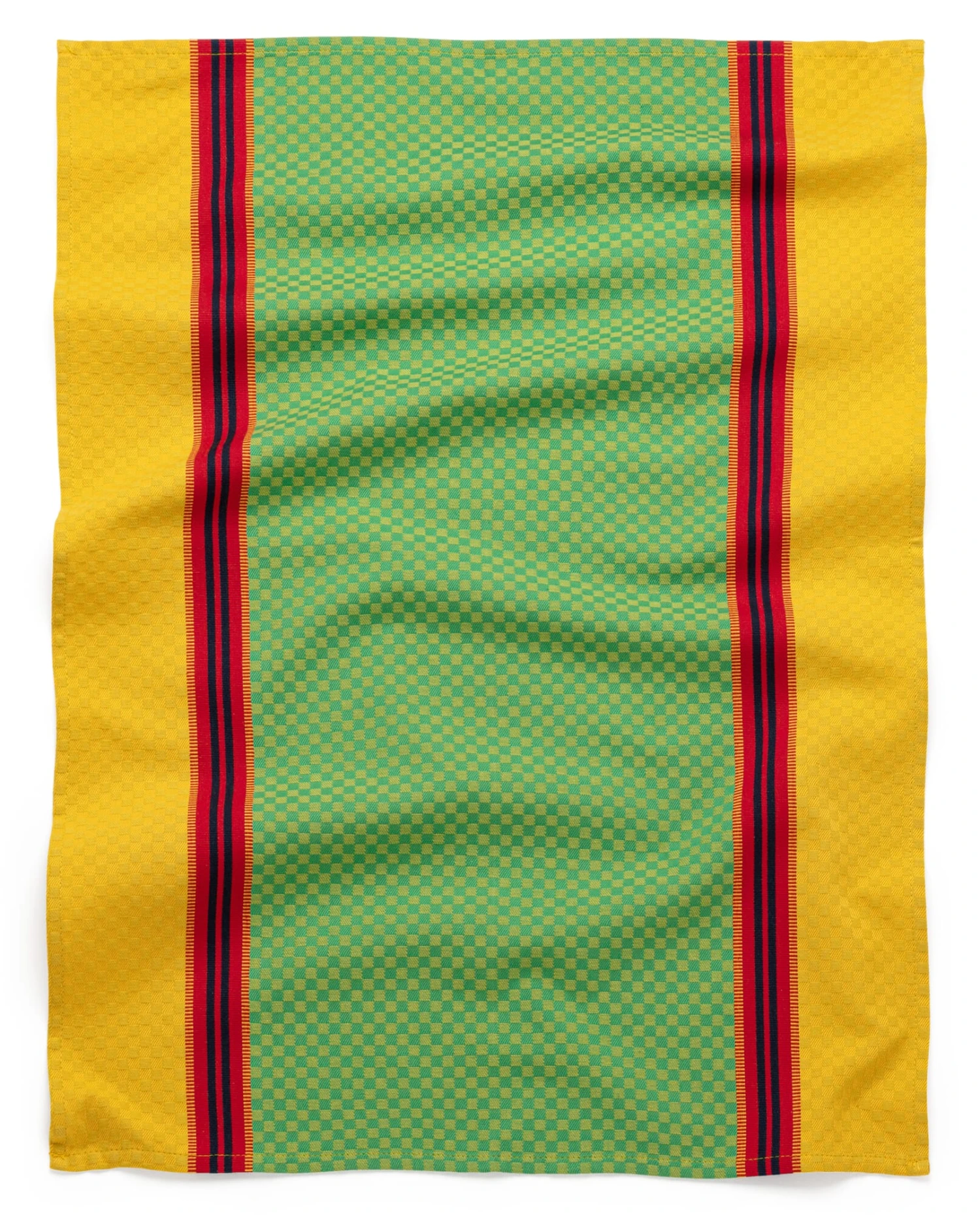 Theedoek Controle, Geel / Groen 4 Theedoek Controle, Geel / Groen - Afbeelding 2