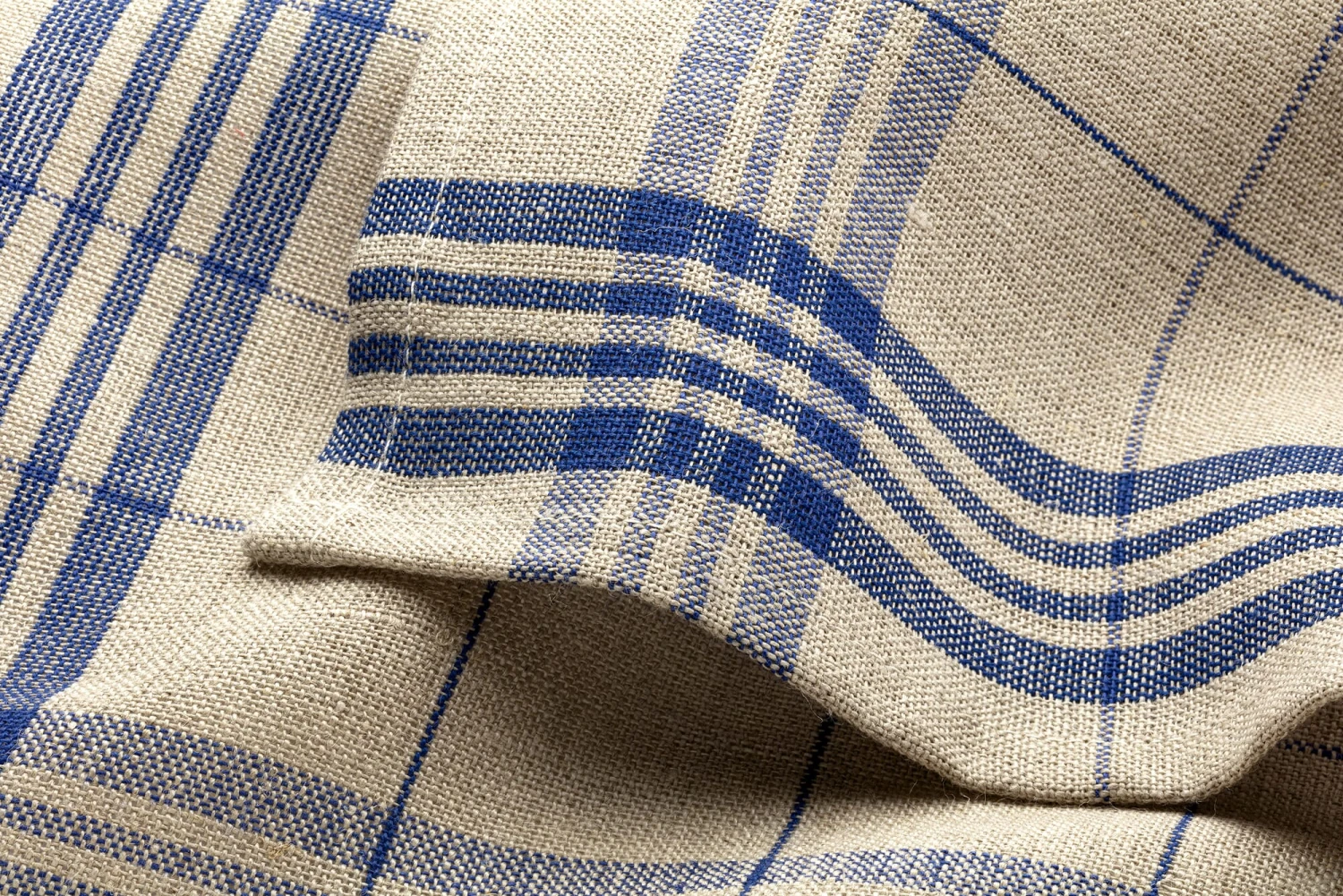 Theedoek Mühlviertler Linnen, Blauw 5 Theedoek Mühlviertler Linnen, Blauw - Afbeelding 3