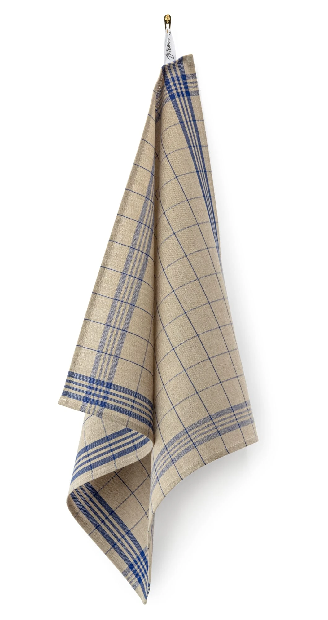 Theedoek Mühlviertler Linnen, Blauw 3 Theedoek Mühlviertler Linnen, Blauw