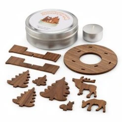 Theelichthouder Doosje Verhaal, Bos -Interio Winkel theelichthouder doosje verhaal 1