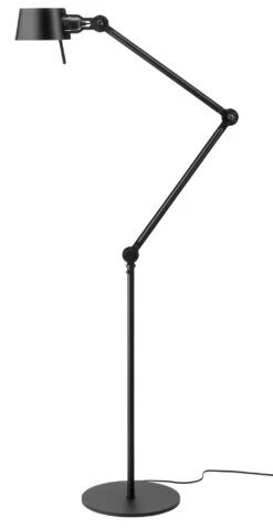 Tonone Vloerlamp Staal En Aluminium, Zwart