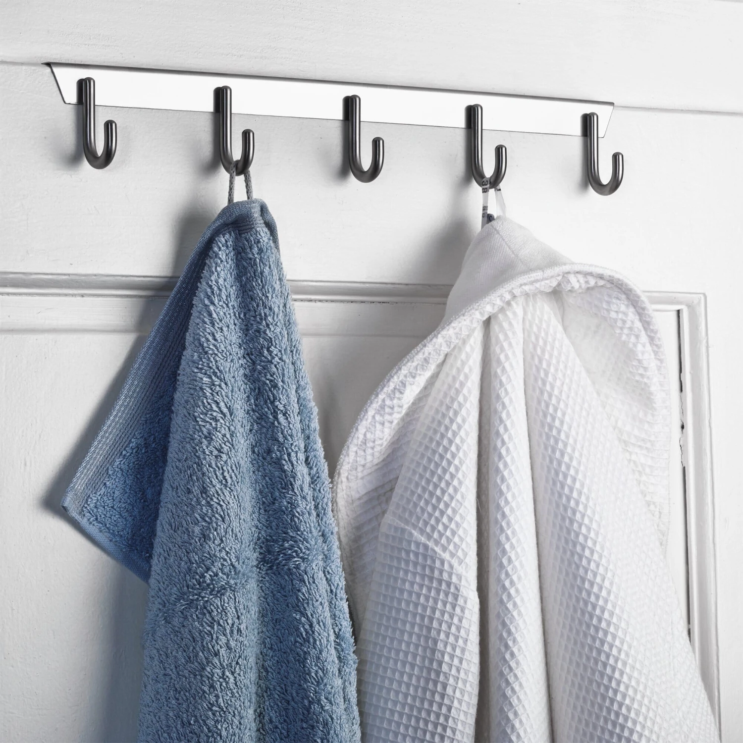 Universele Haakrail Roestvrij Staal, 5 Haken 4 Universele Haakrail Roestvrij Staal, 5 Haken - Afbeelding 2