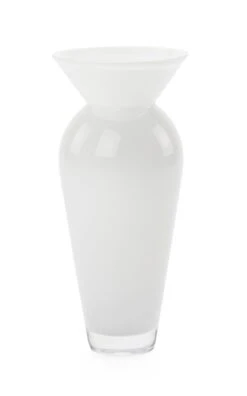Vaas Harskristal Bolvormig Groot, Wit