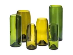 Vaas Wijnfles, Middel, Smaragdgroen -Interio Winkel vaas wijnfles 2