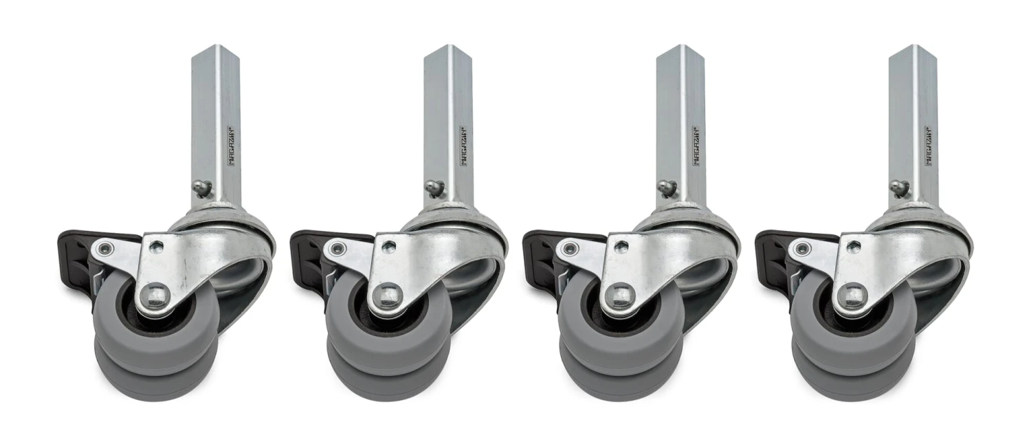 Voeten En Wielen Om Container DS, Wielen, Geremd 3 Voeten En Wielen Om Container DS, Wielen, Geremd