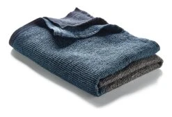 Wafel Piqué Lyocell Linnen Handdoek, Antraciet Blauw, Douche Handdoek -Interio Winkel wafel pique lyocell linnen handdoek 1
