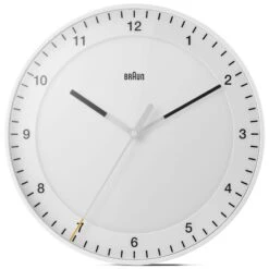 Wandklok Braun, Wit
