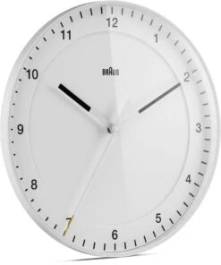 Wandklok Braun, Wit -Interio Winkel wandklok braun 12