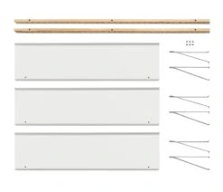 Wandplank RM3, RAL 9010 Zuiverwit -Interio Winkel wandplank rm3 5