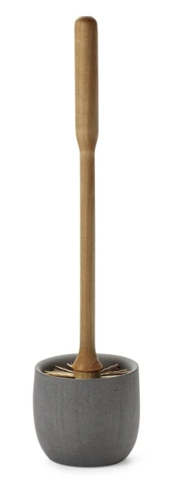 Iris Hantverk WC Set Beton En Berkenhout