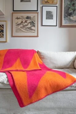 Wollen Deken Flash, Oranje 7 Wollen Deken Flash, Oranje -Interio Winkel wollen deken flash 5